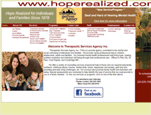 Tablet Screenshot of hoperealized.com